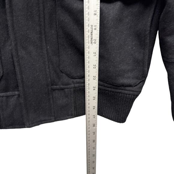 Guess Wool Blend Military Jacket Utility Black Men’s Size Medium - Picture 8 of 10